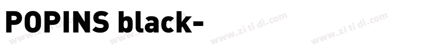 POPINS black字体转换